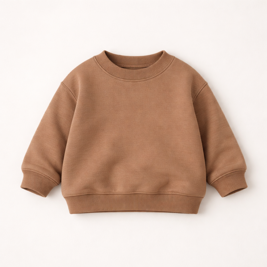 Baby sweat top med løs pasform
