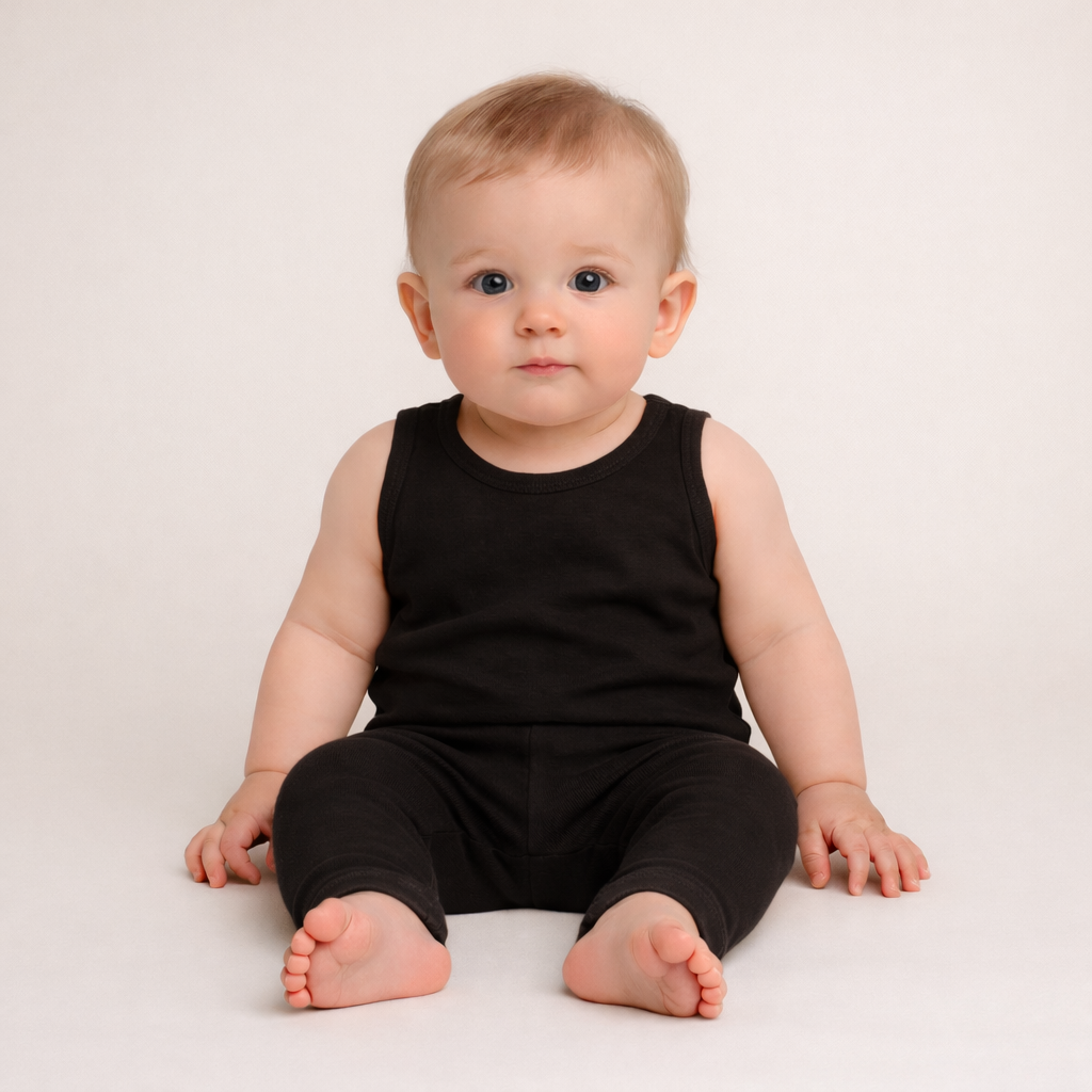 Afslappede baby leggings i bomuld