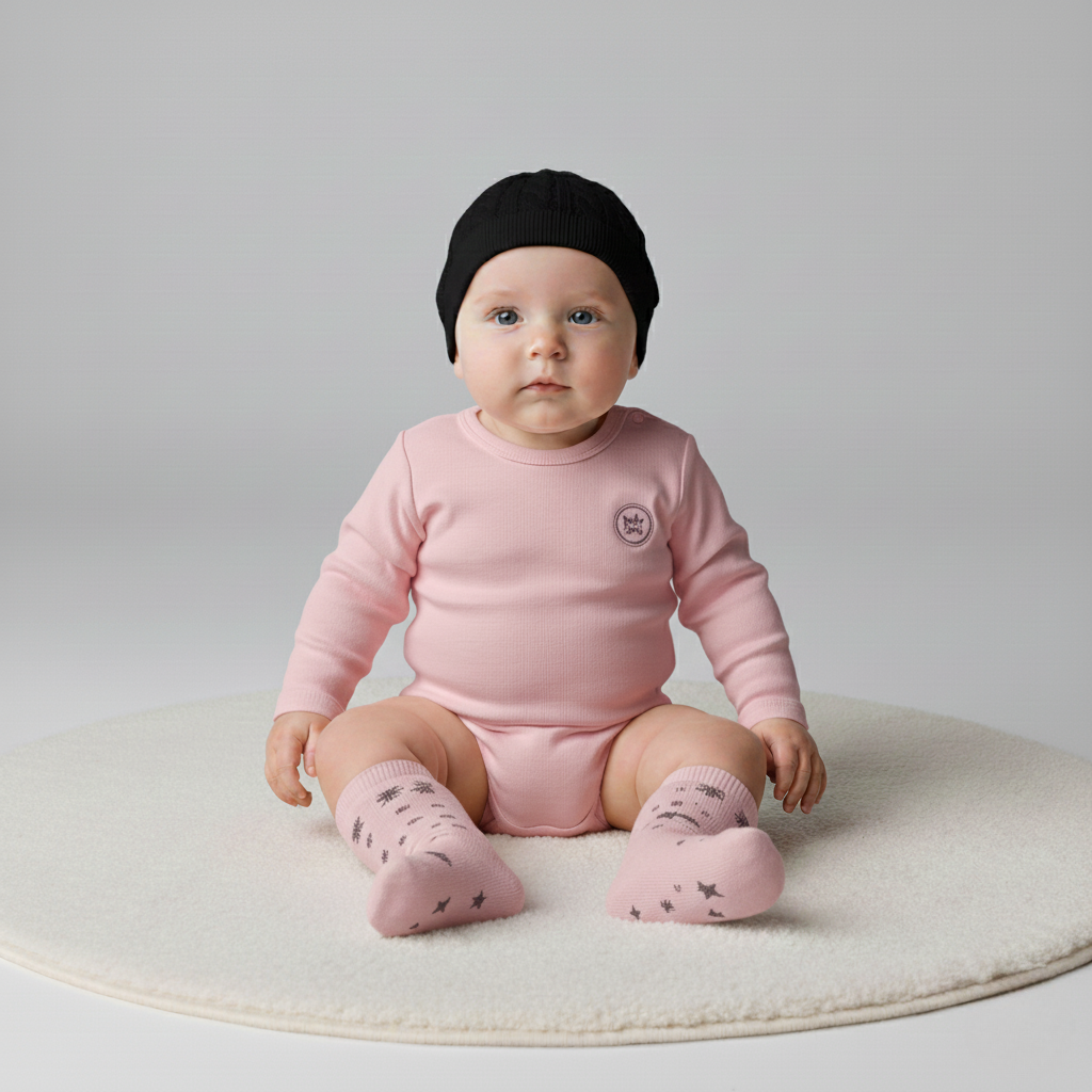 Gavesæt med babystrømper i bomuld