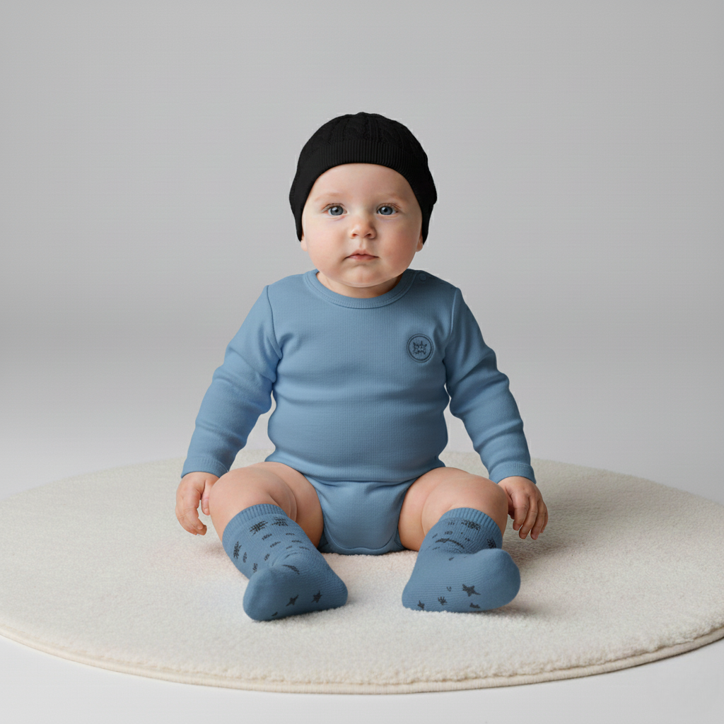 Gavesæt med babystrømper i bomuld