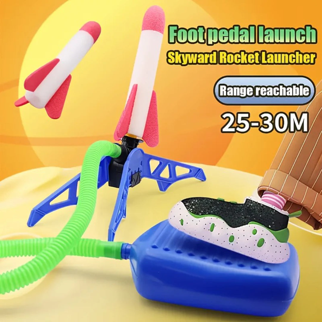 Rocket toy set for outdoor ball games