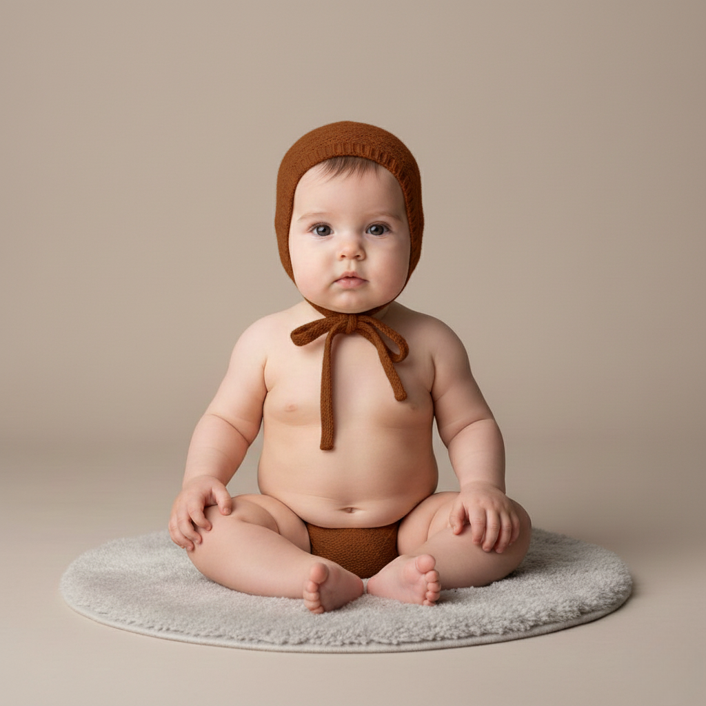 Babykyse i blødt tekstil