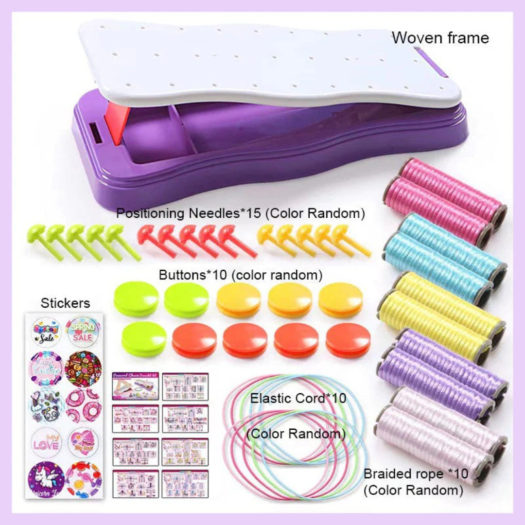 DIY bracelet braiding kit