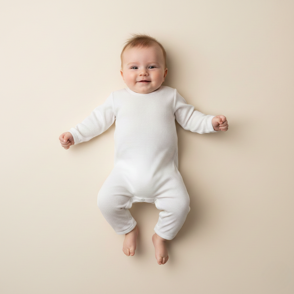 Langærmet natsæt til baby