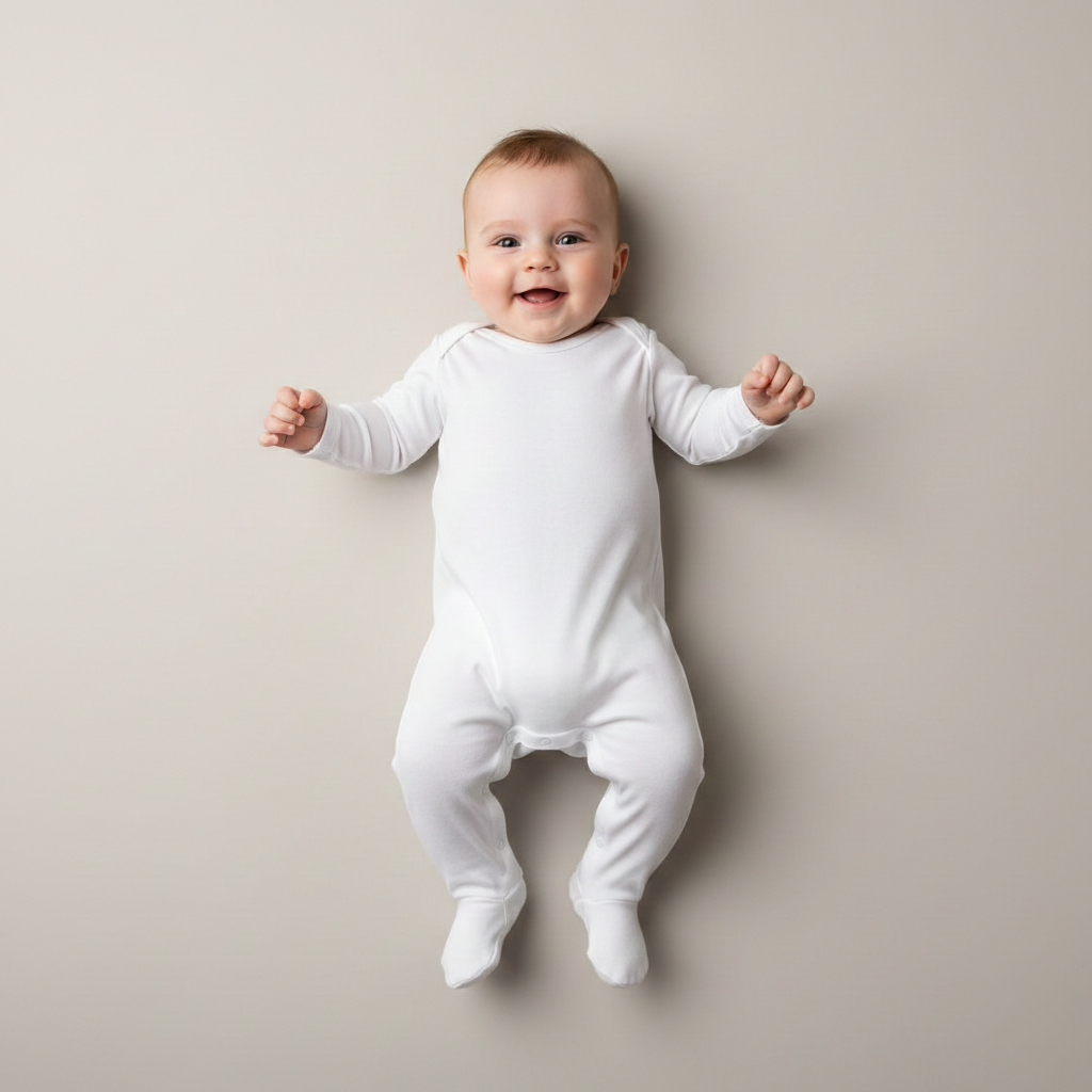 Minimalistisk baby heldragt