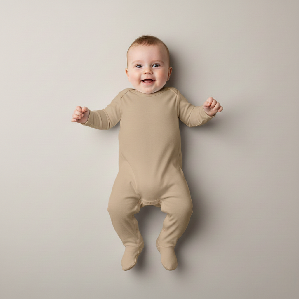 Minimalistisk baby heldragt