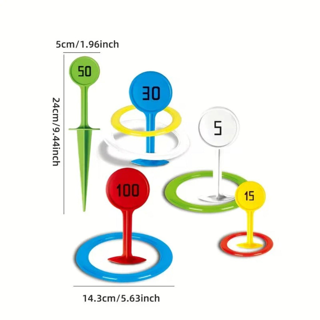 Ring toss game for the garden outdoor family game