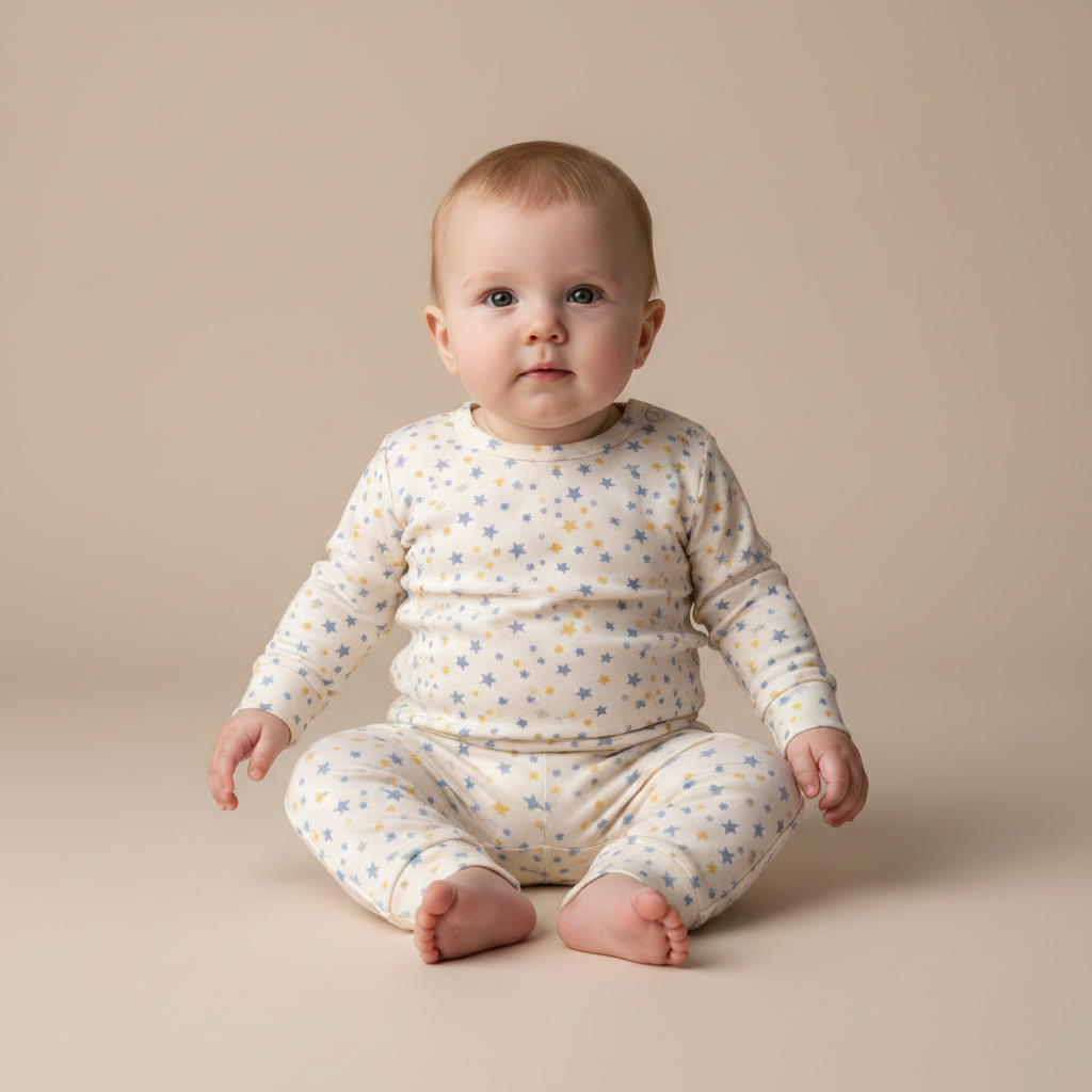 Sæt med to dele med stjernemønster