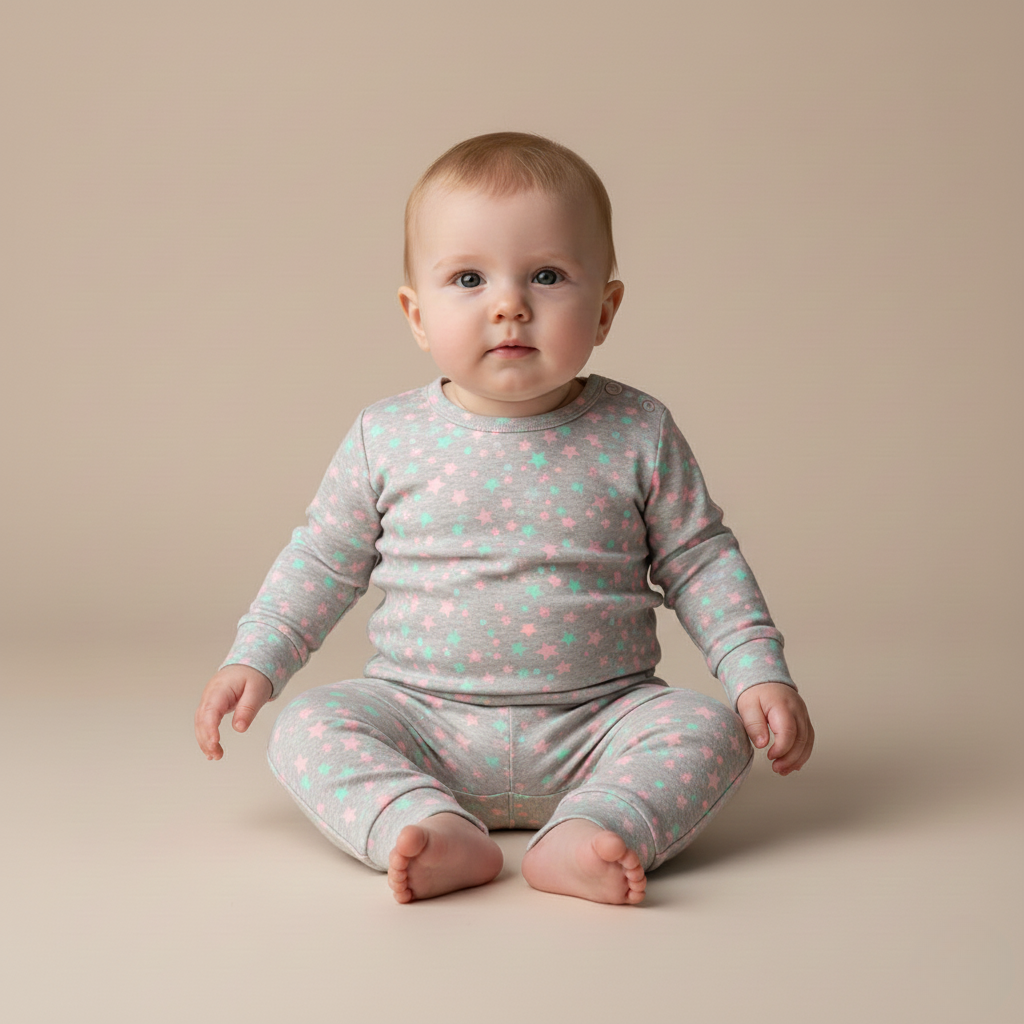 Sæt med to dele med stjernemønster