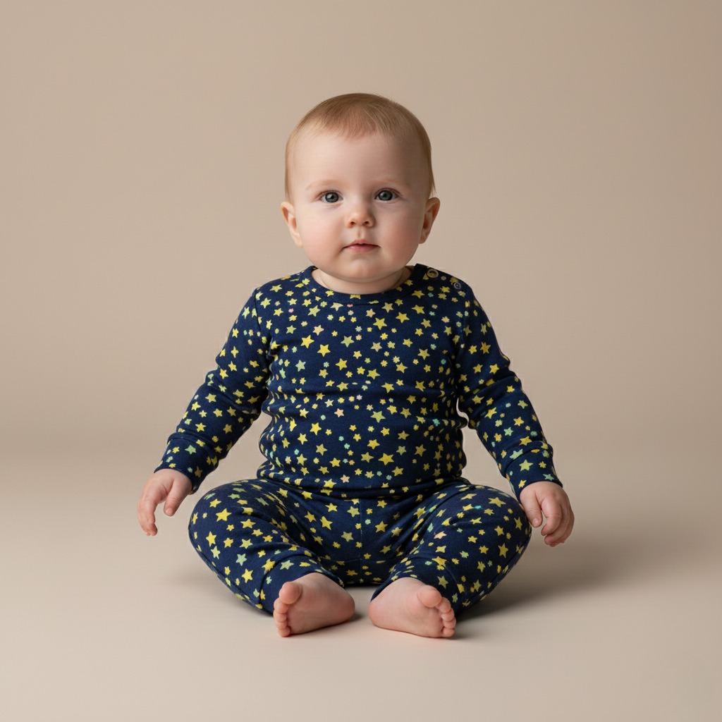 Sæt med to dele med stjernemønster