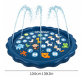 Inflatable water play mat for sensory tummy time activity