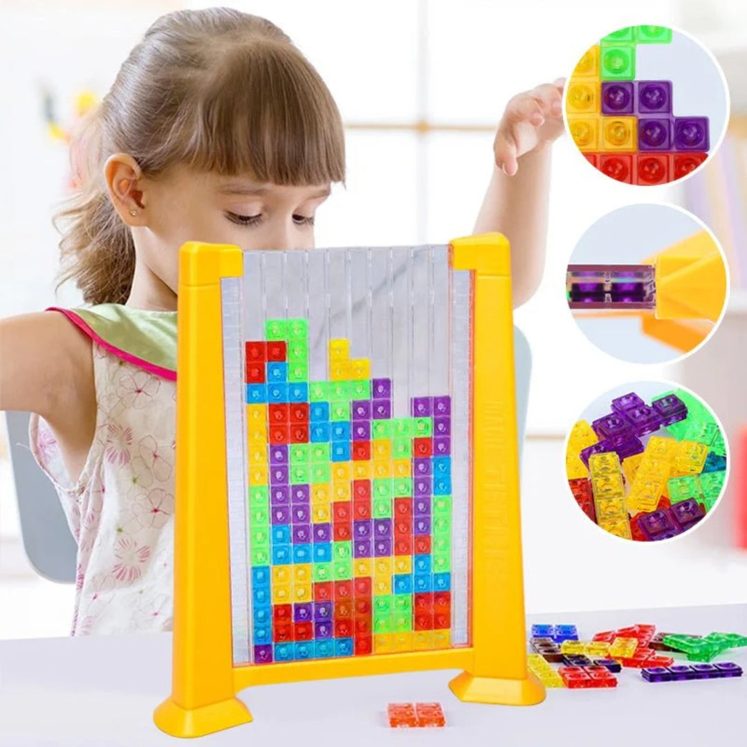 Falling Blocks Logic Game Educational Puzzle