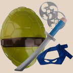 Ninja set for children with shield and BPA-free plastic accessories