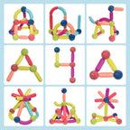 Magnetic Building Sticks Creative Construction Toy for Kids