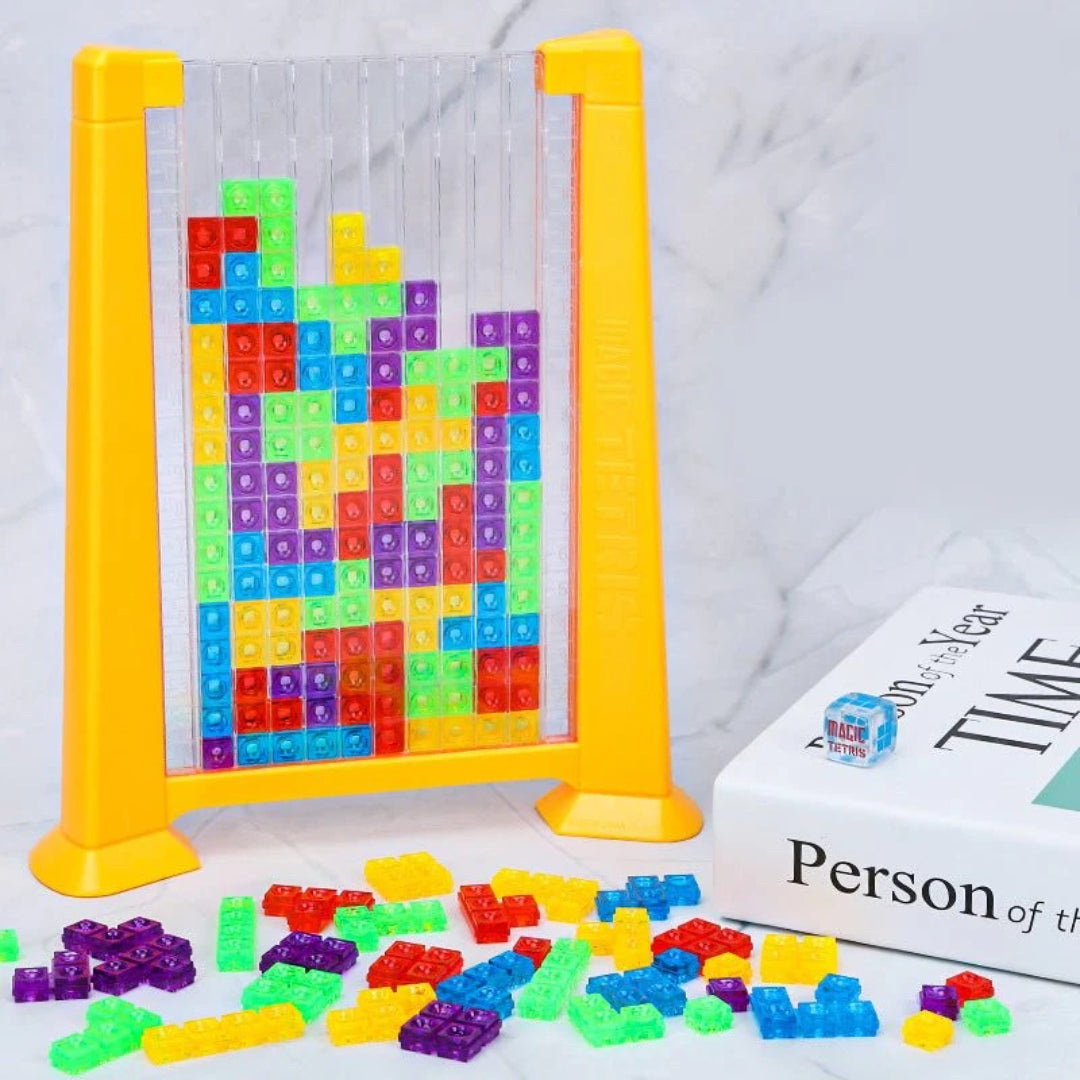 Falling Blocks Logic Game Educational Puzzle