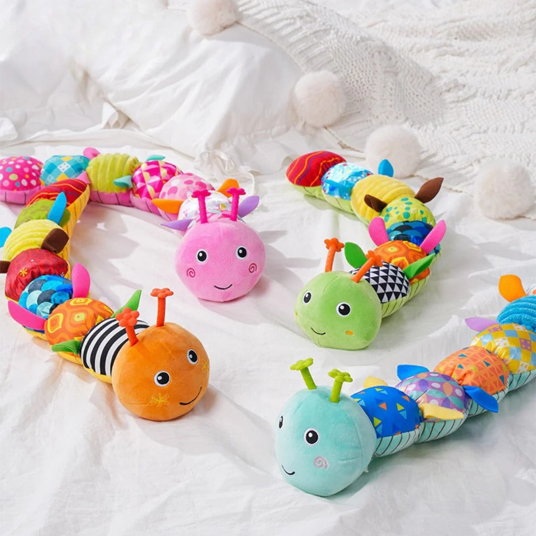 Musical caterpillar baby soft sensory toy