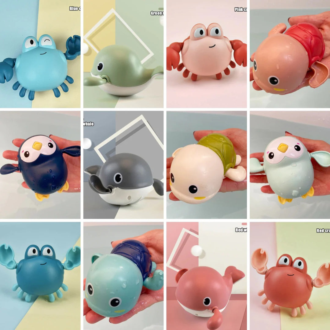 Swimwear set with floating sea creatures
