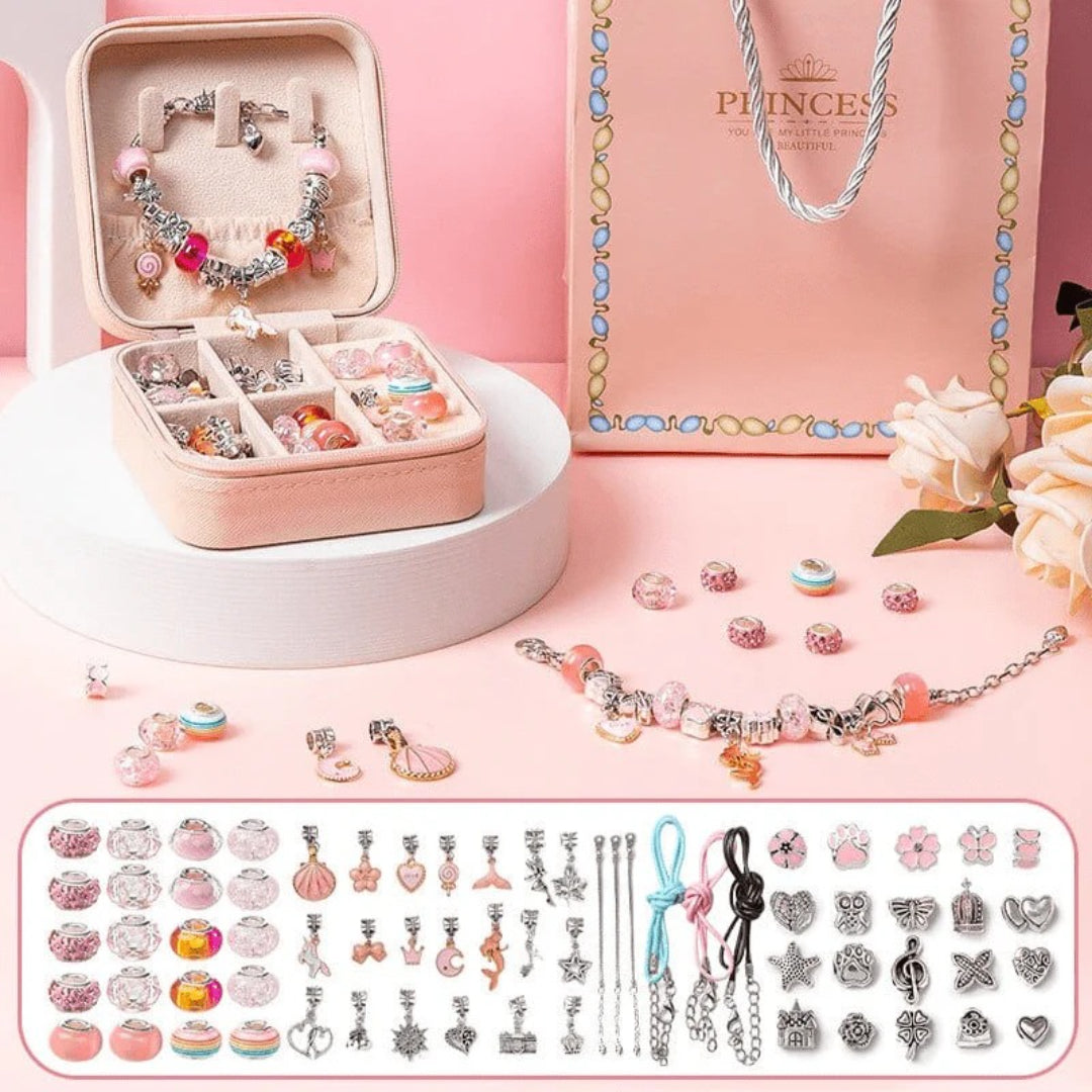 Personalized Bracelet Set DIY Jewelry Set with Storage Box