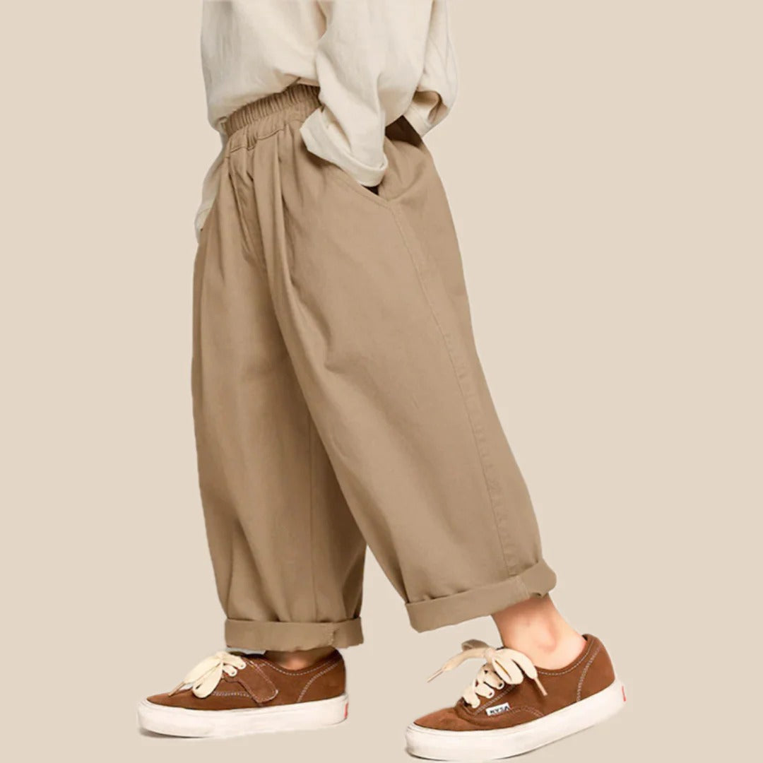 Unisex relaxed fit trousers
