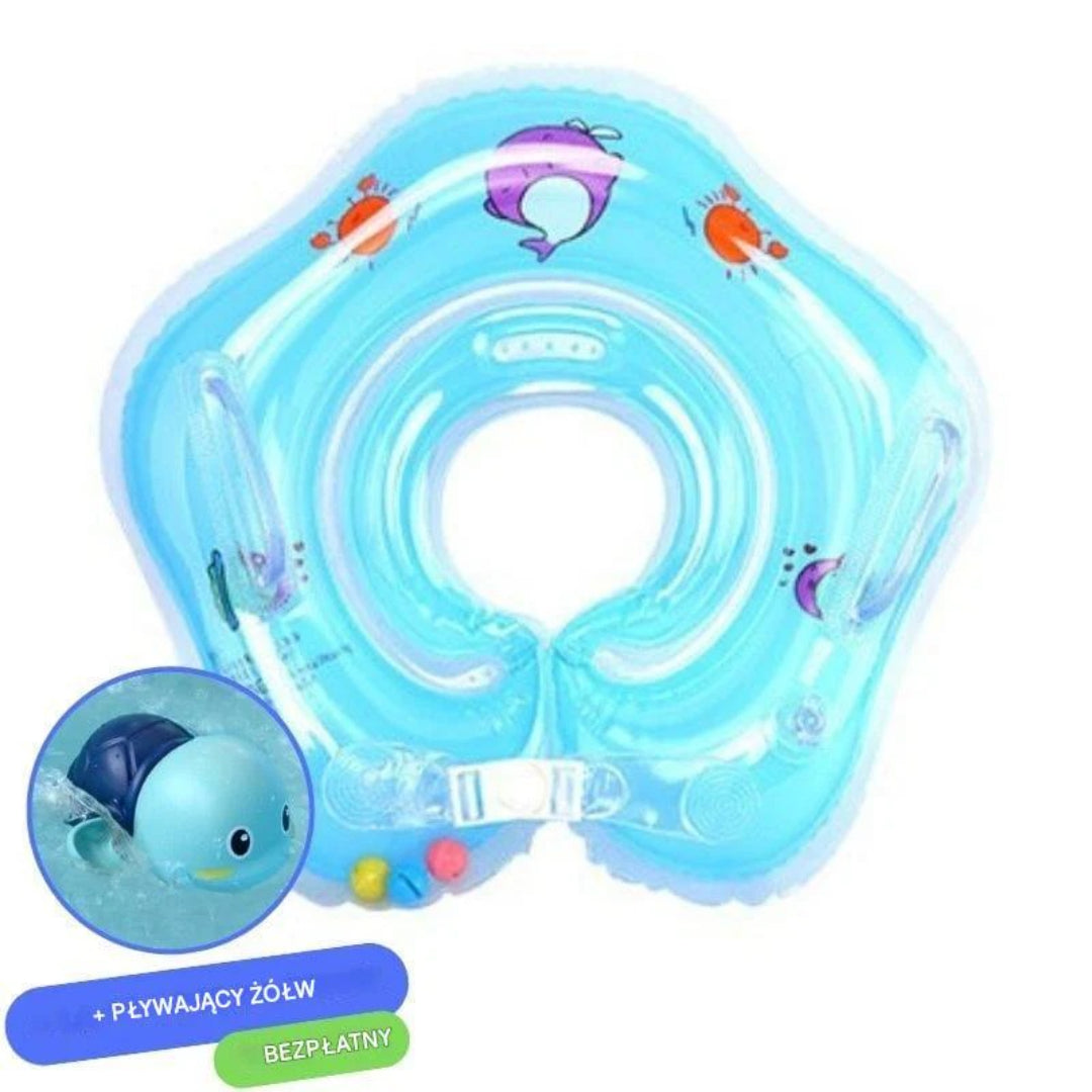 Inflatable baby boat with secure seat