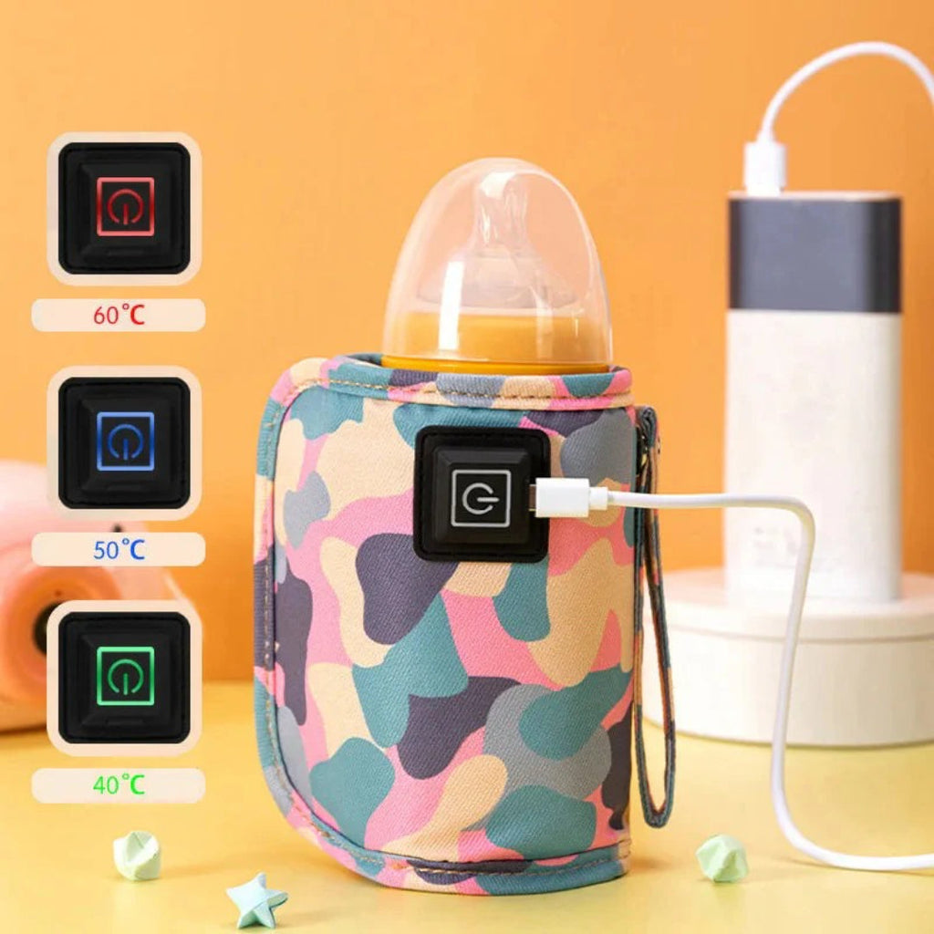 Flaskevarmer til baby med USB og Type C