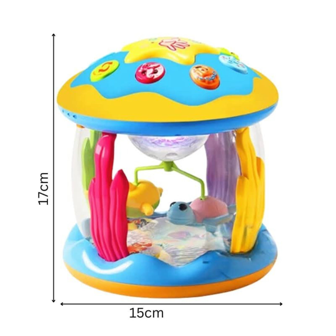 Musical drum for infants with lights and sounds