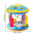 Musical learning toy with lights and colorful sensory effects