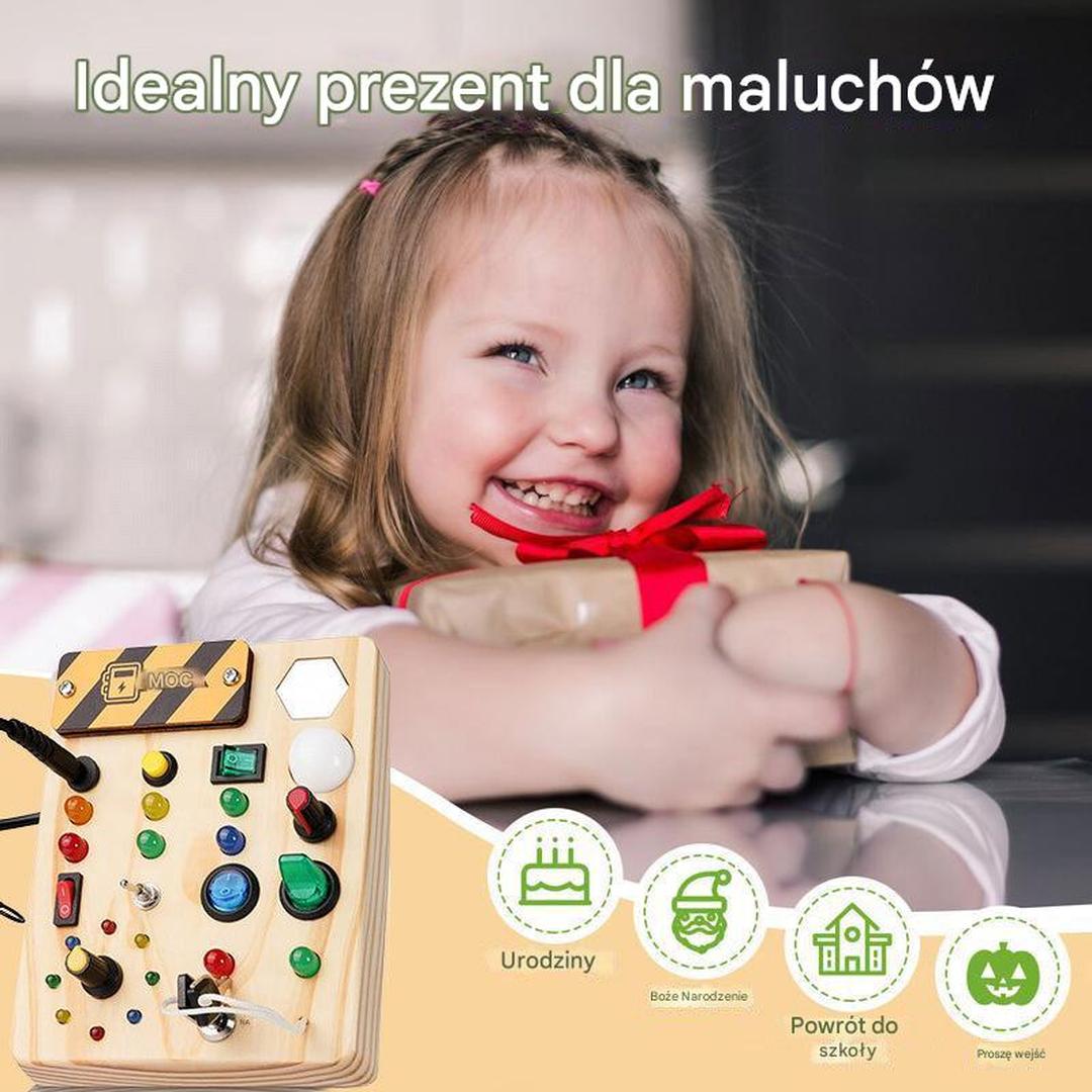 Shut the Box game in wood, classic family game with dice