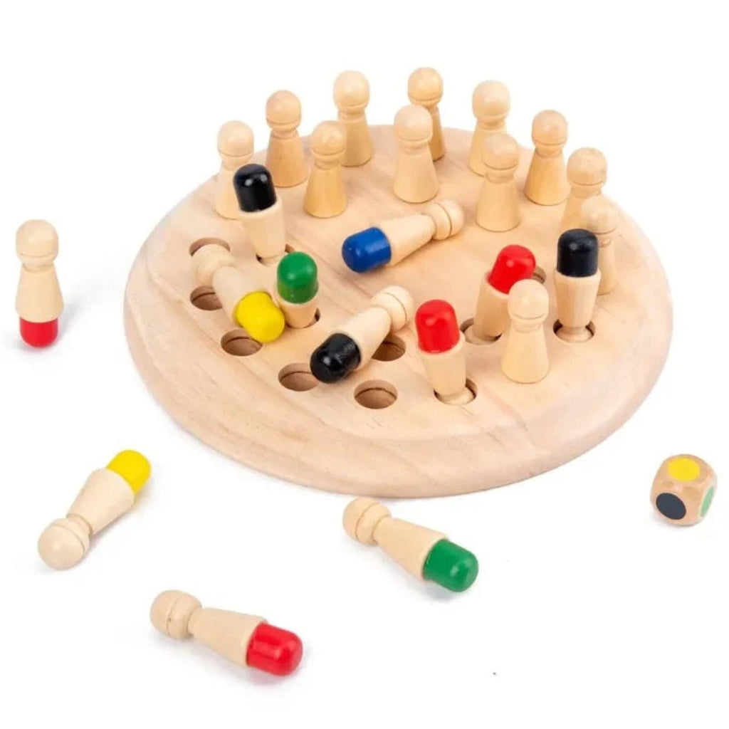 Wooden Memory Game for Children with Colour Matching
