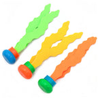 Pool diving toy set water plant throwing game