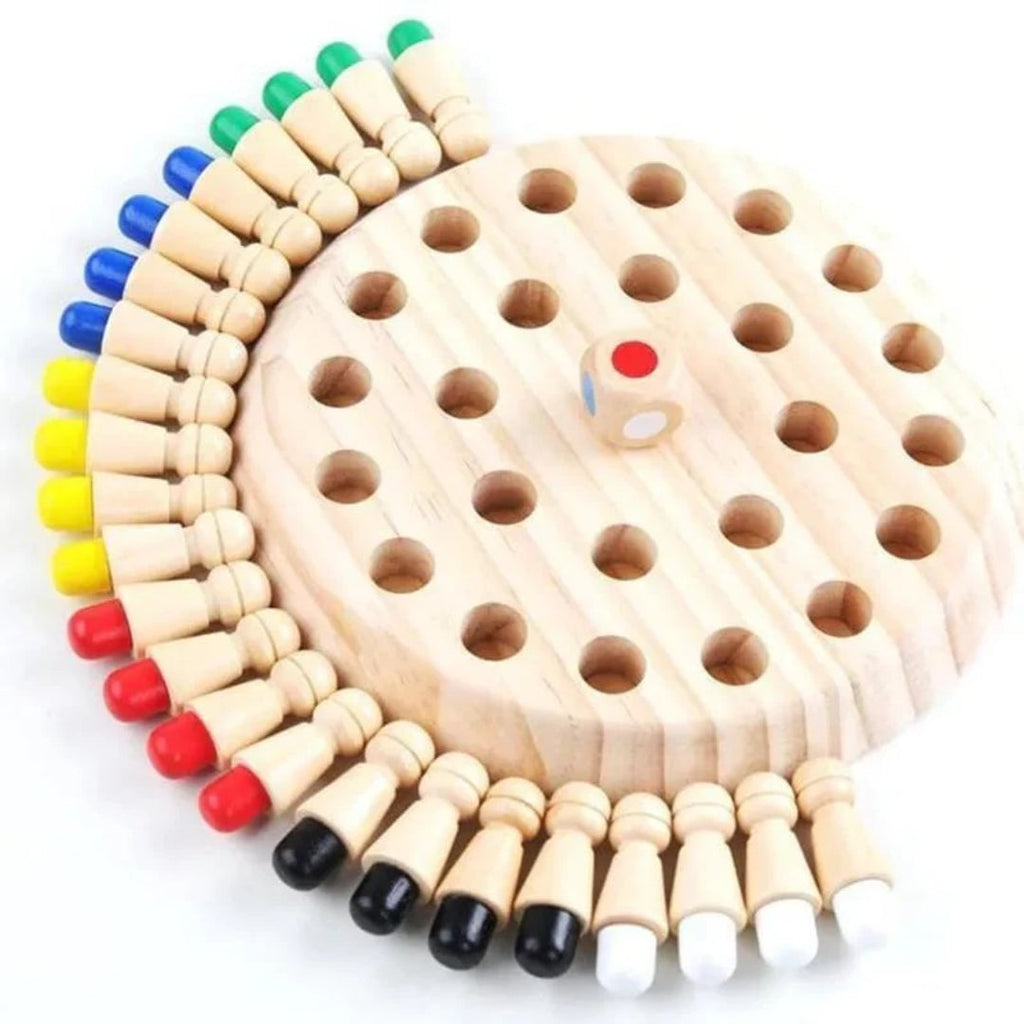 Wooden Memory Game for Children with Colour Matching