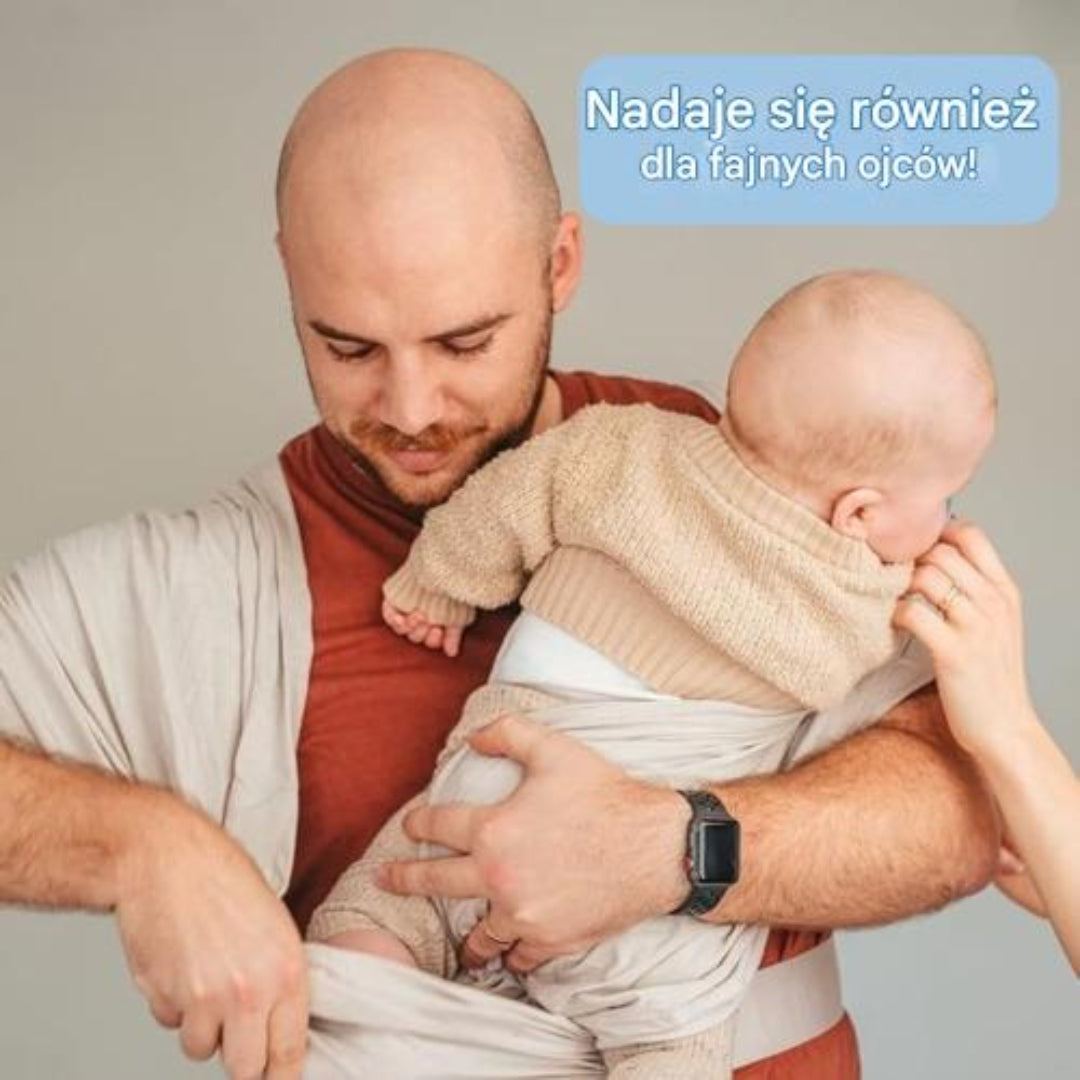 Ergonomic baby wrap for comfortable carrying