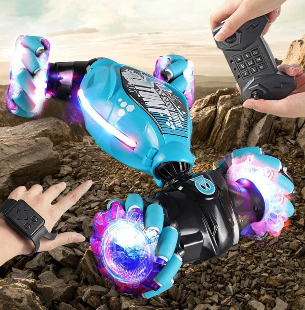Gesture-controlled stunt car 360 degrees 4WD