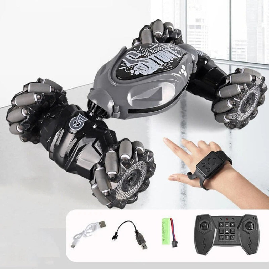 Gesture-controlled stunt car 360 degrees 4WD
