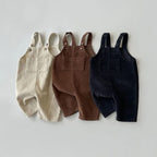 Ribbed dungarees for babies in soft cotton