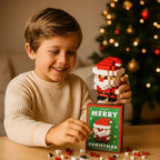 Christmas figures building set creative construction toy