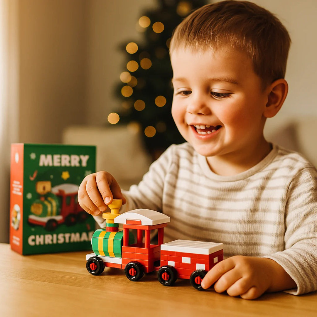 Christmas figures building set creative construction toy