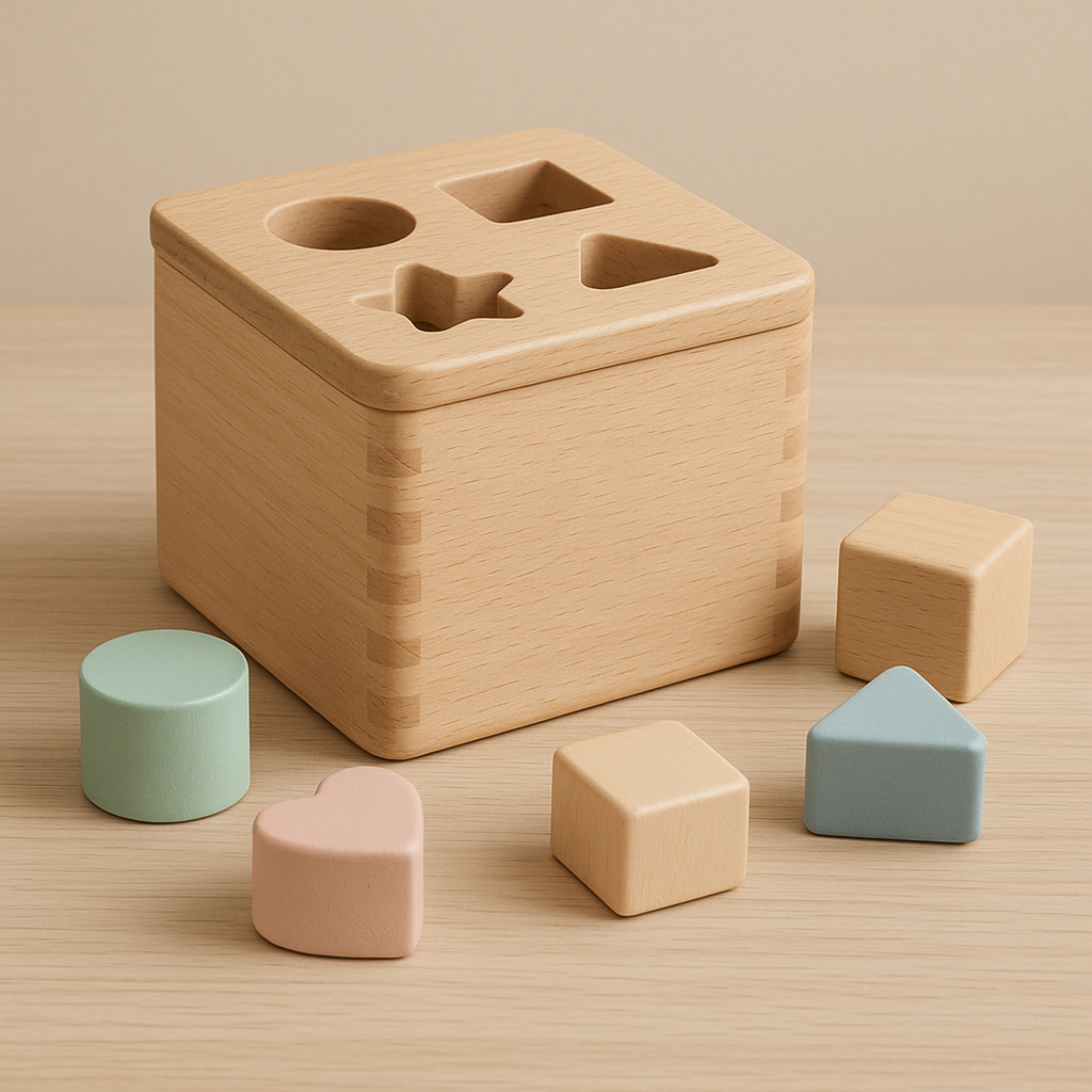 Wooden Shape Sorter Set for Children
