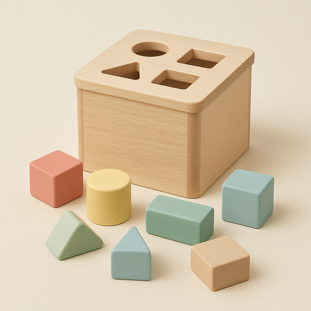 Wooden Shape Sorter Set for Children