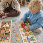 Wooden dressing puzzle Boris motor skills toy