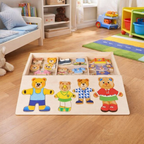Wooden dressing puzzle Boris motor skills toy