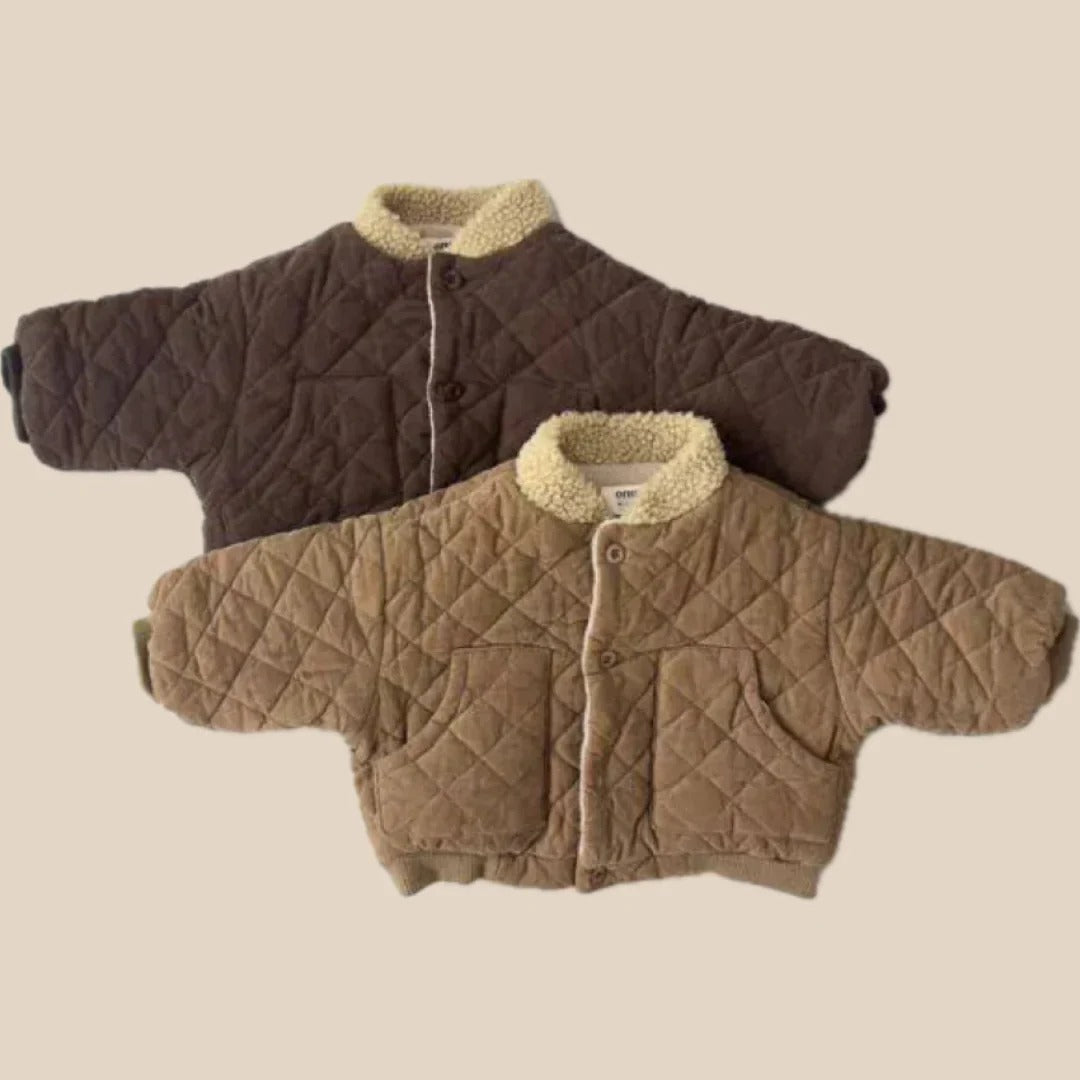 Quilted jacket for boys in warm quality