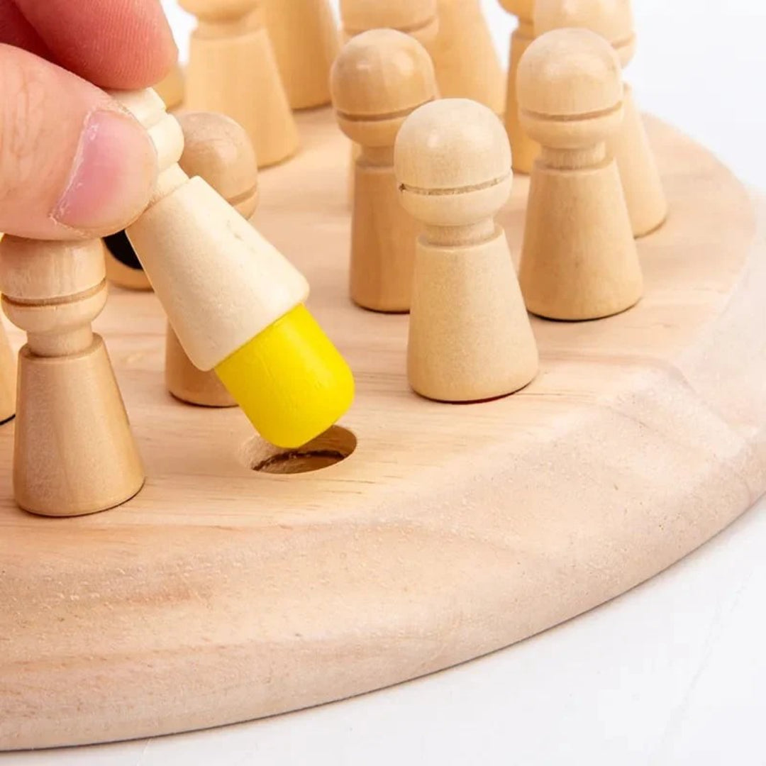 Wooden Memory Game for Children with Colour Matching