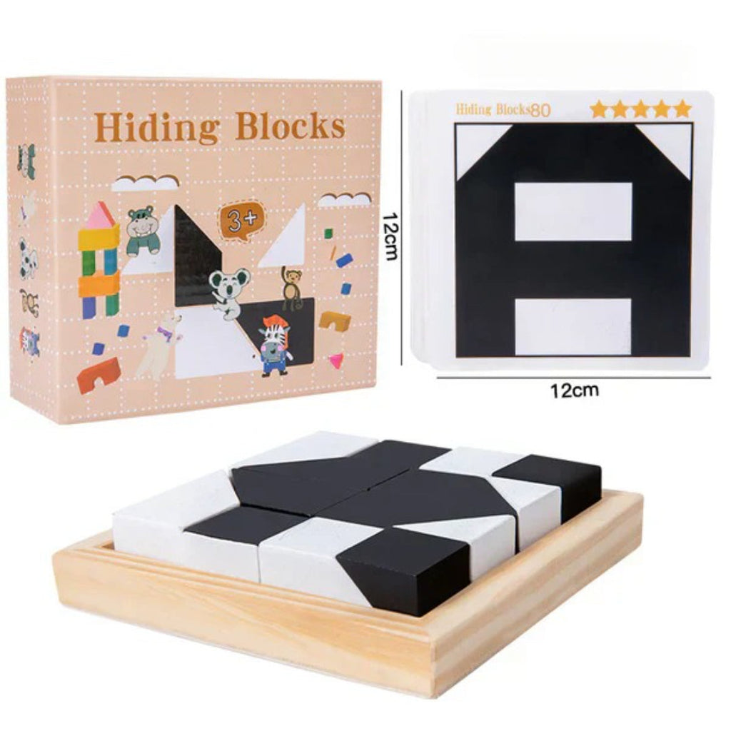 Two colors pocket puzzle for children