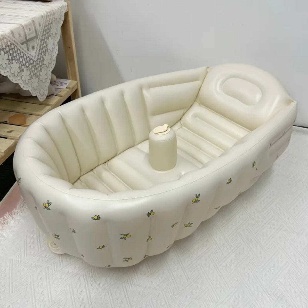 Inflatable baby bathtub compact travel model