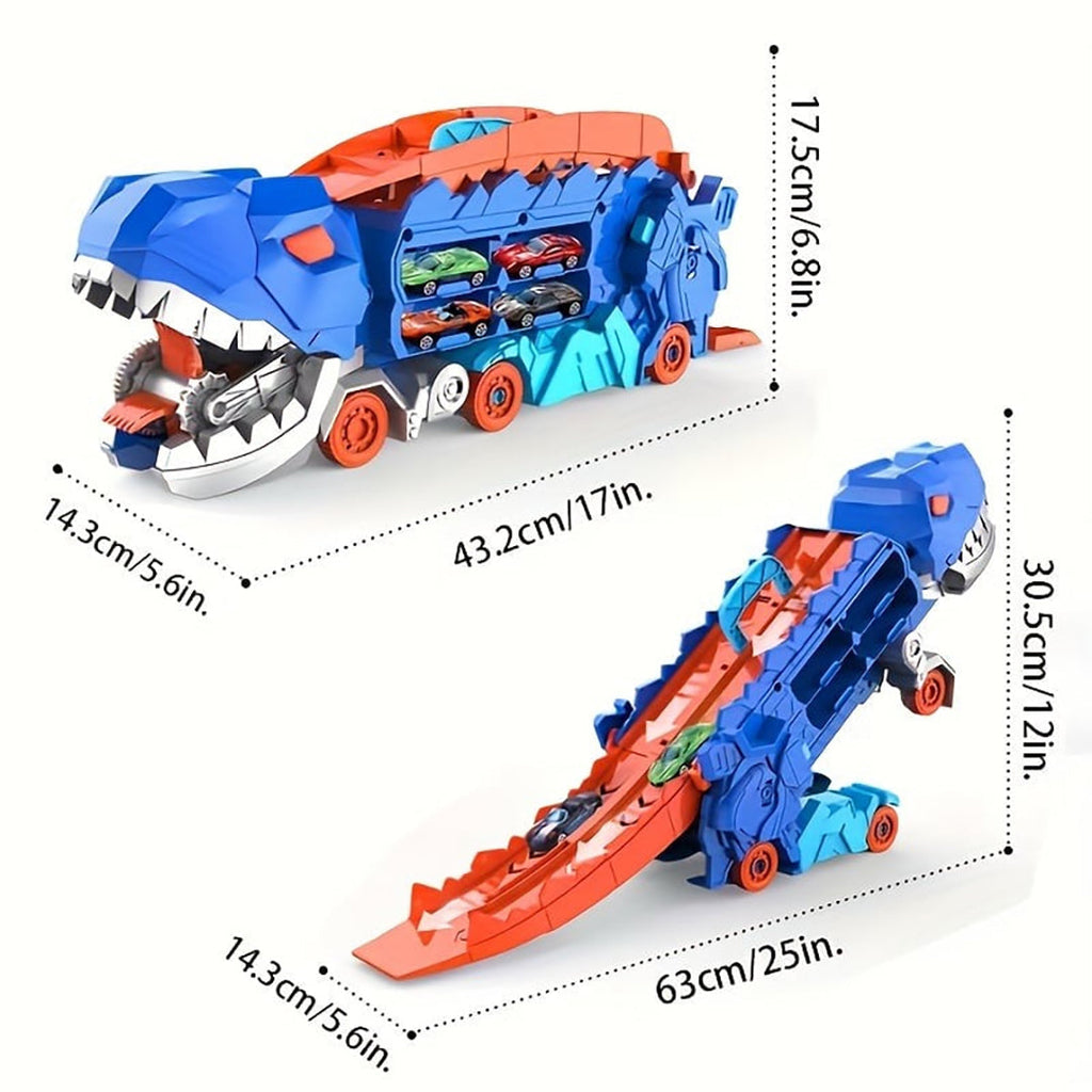 Transforming Toy Truck with Dinosaur Design