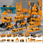 Magnetic robot construction toy transform building set