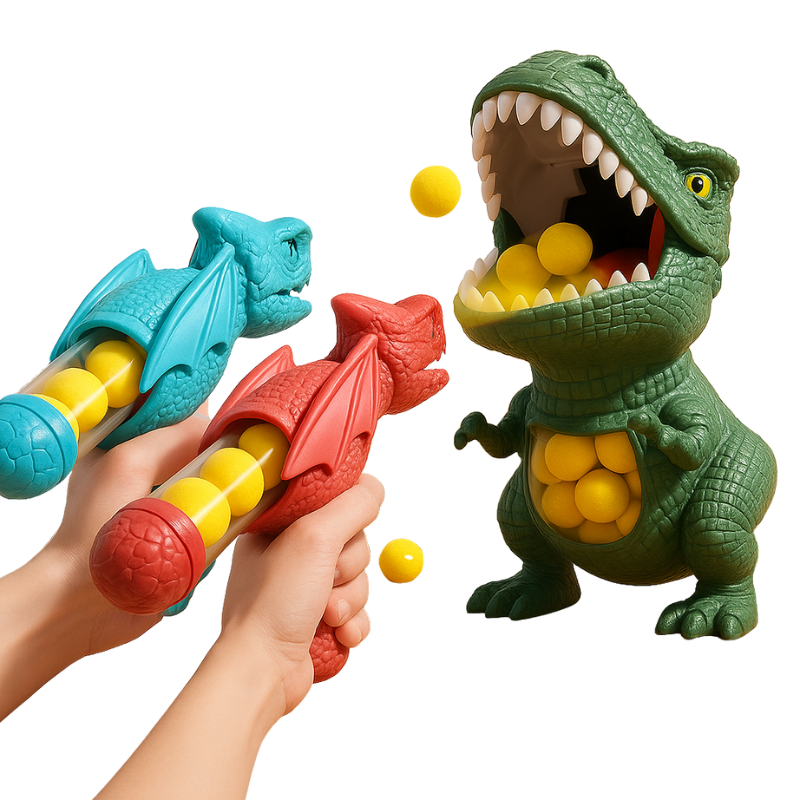 Dinosaur shooter toy for action play