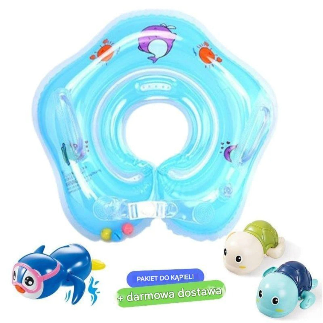 Inflatable baby boat with secure seat