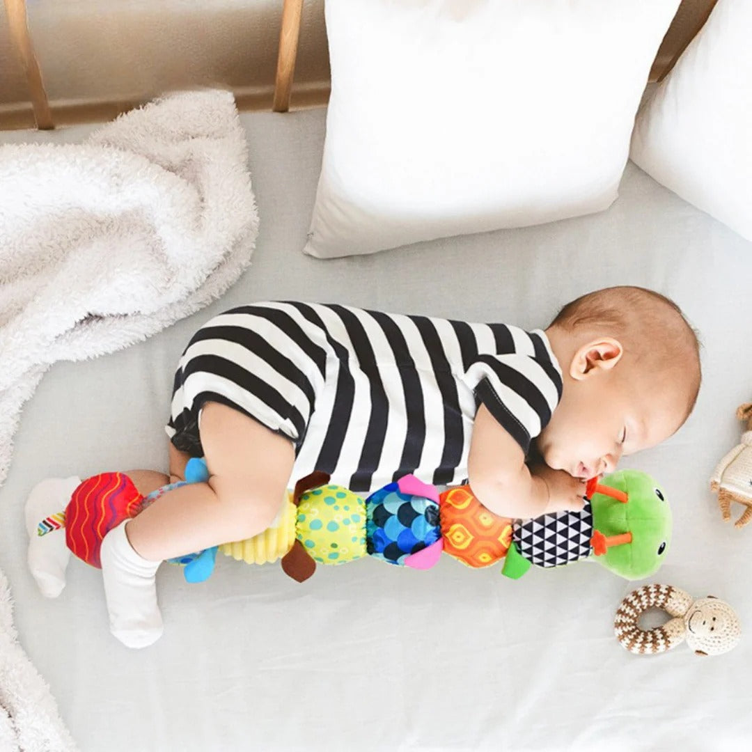 Musical caterpillar baby soft sensory toy